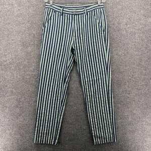 Pleasures Now Jeans Mens 30x28 Striped Mid Rise Straight Casual Stretch Denim